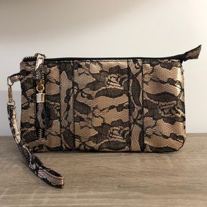 Black & Gold Wristlet